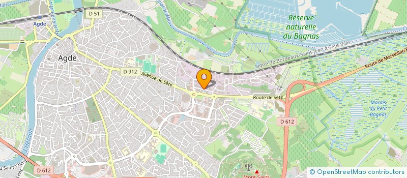 localisation de l'entreprise LA PERLE à AGDE