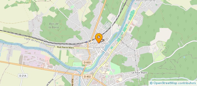 localisation de l'entreprise LA PERLE à LA FERTE-SOUS-JOUARRE