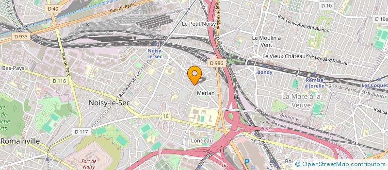 localisation de l'entreprise LA PERLE à NOISY-LE-SEC