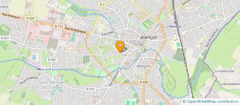 localisation de l'entreprise LA PERLE BLEUE DE BRETAGNE à ALENCON