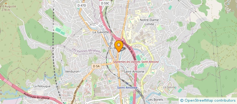localisation de l'entreprise LA PERLE COQUILLAGES à MARSEILLE