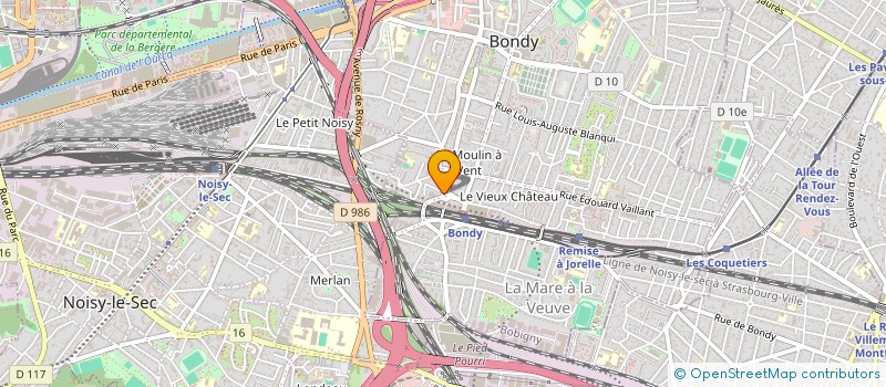 localisation de l'entreprise LA PERLE D'ASIE  BONDY