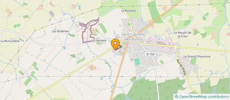 localisation de l'entreprise LA PERLE D'OREE  OREE-D'ANJOU