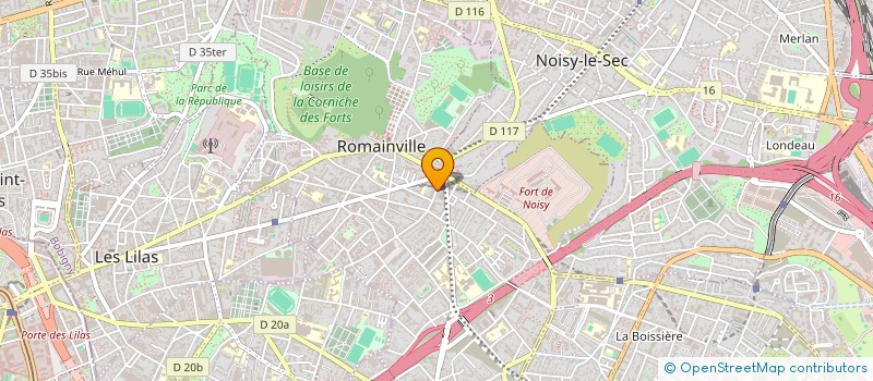 localisation de l'entreprise LA PERLE D'OUJDA à ROMAINVILLE