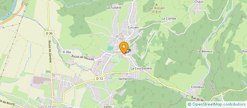 localisation de l'entreprise LA PERLE DE L'AIN à JUJURIEUX