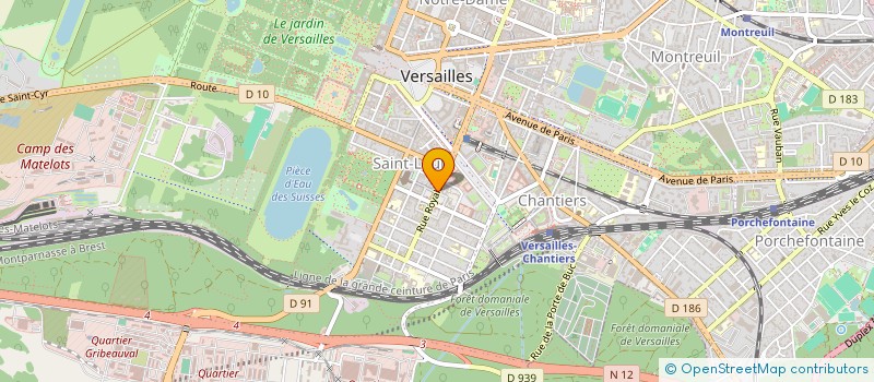 localisation de l'entreprise LA PERLE DE SAINT LOUIS à VERSAILLES