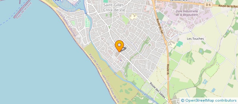 localisation de l'entreprise LA PERLE DE VENDEE à SAINT-GILLES-CROIX-DE-VIE