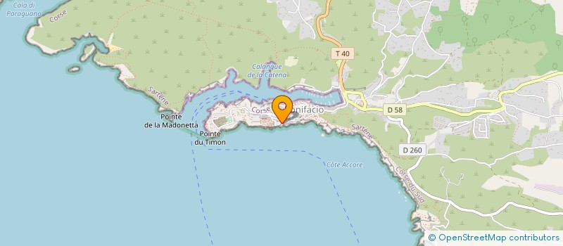 localisation de l'entreprise LA PERLE DE VENUS à BONIFACIO