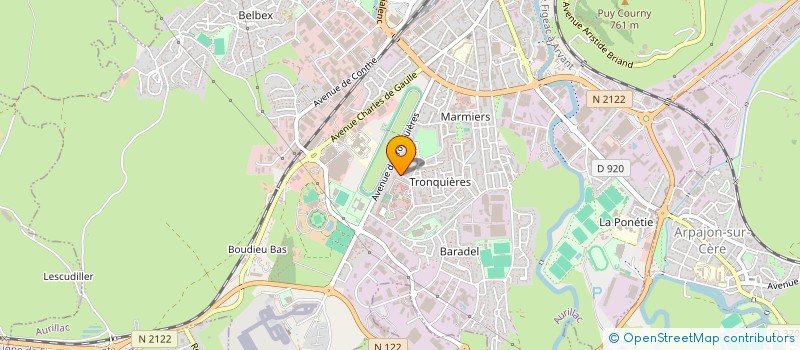 localisation de l'entreprise LA PERLE DES SAVEURS à AURILLAC