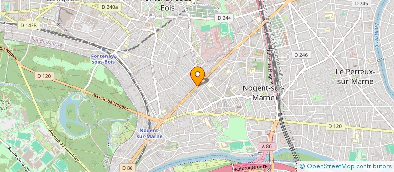 localisation de l'entreprise LA PERLE DU FOOD  NOGENT-SUR-MARNE