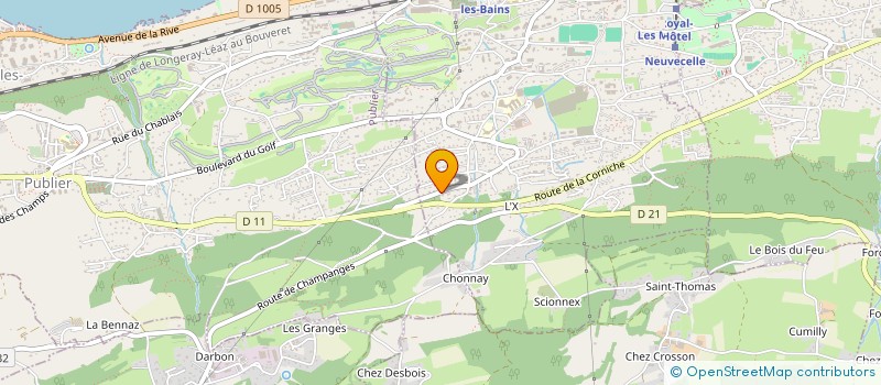 localisation de l'entreprise LA PERLE DU LEMAN  EVIAN-LES-BAINS