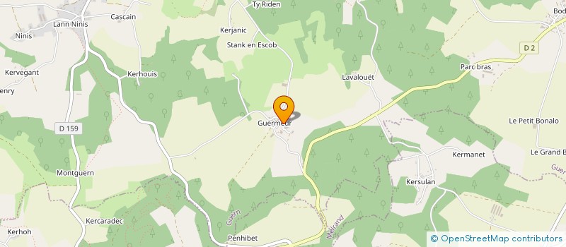 localisation de l'entreprise LA PERLE DU MARAIS  GUERN
