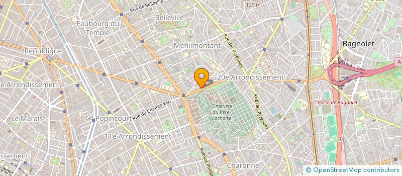 localisation de l'entreprise LA PERLE NOIRE à PARIS