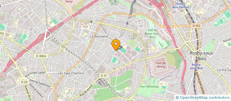 localisation de l'entreprise LA PERLE NOIRE à MONTREUIL