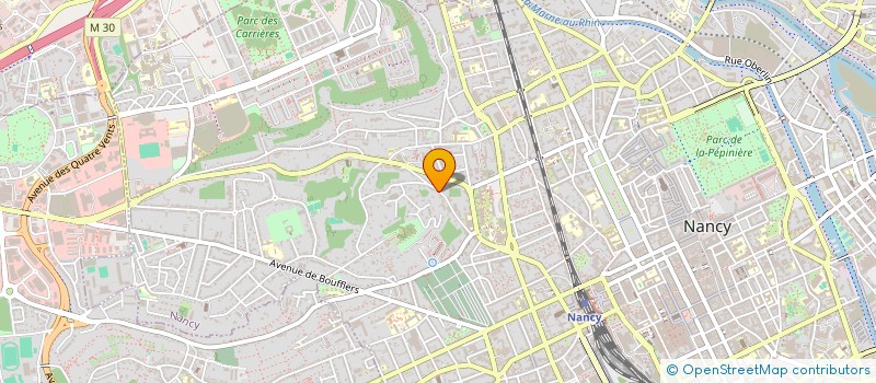 localisation de l'entreprise LA PERMANENCE POETIQUE  NANCY