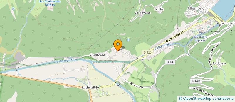 localisation de l'entreprise LA PERNIERE  ALLEMOND