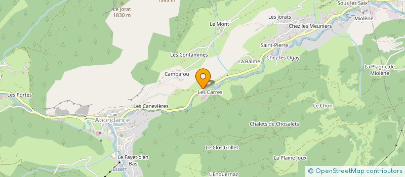 localisation de l'entreprise LA PEROCHETTE  ABONDANCE