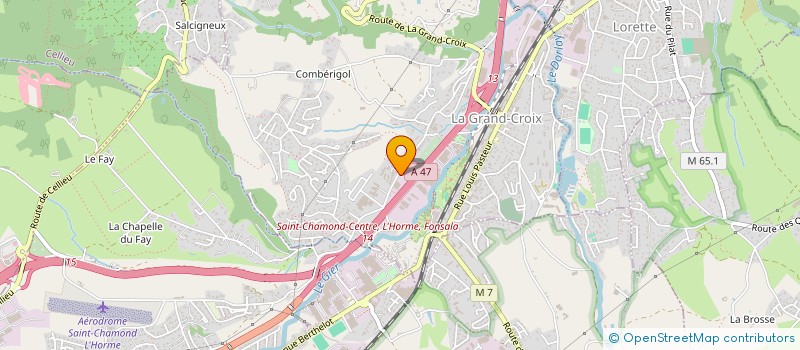 localisation de l'entreprise LA PERONNIERE GMNL  LA GRAND-CROIX