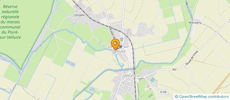 localisation de l'entreprise LA PEROTINE  LES VELLUIRE-SUR-VENDEE