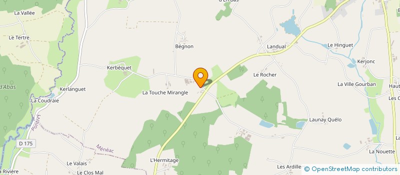 localisation de l'entreprise LA PEROUSE  MENEAC