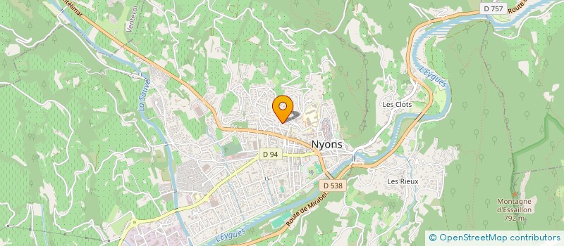 localisation de l'entreprise LA PERRIERE  NYONS