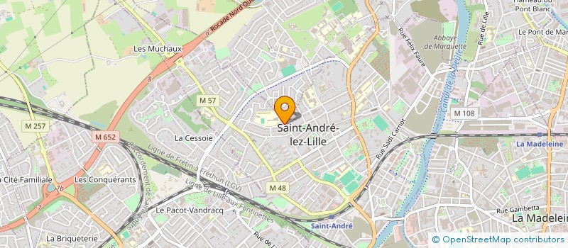 localisation de l'entreprise LA PERRIERE  SAINT-ANDRE-LEZ-LILLE