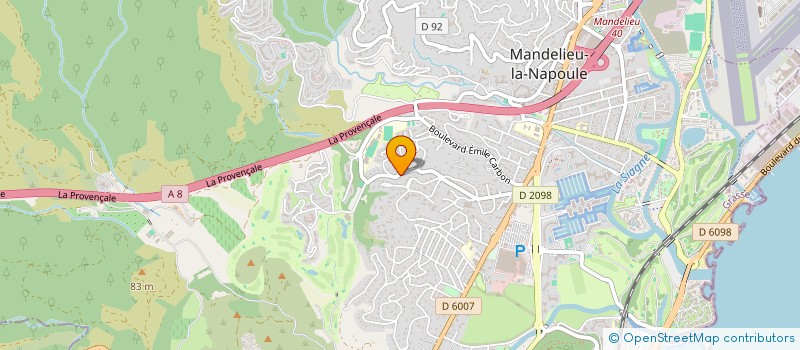 localisation de l'entreprise LA PERROIRE ORIENTALE à MANDELIEU-LA-NAPOULE
