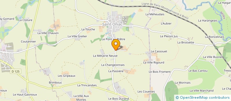 localisation de l'entreprise LA PERRUCHE à SAINT-UNIAC