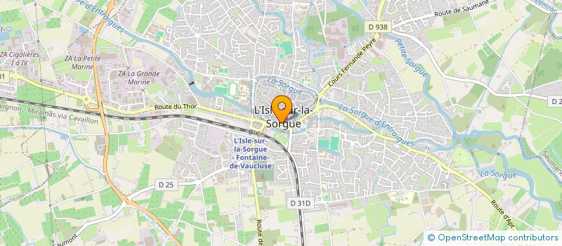 localisation de l'entreprise LA PERRUCHE  L'ISLE-SUR-LA-SORGUE