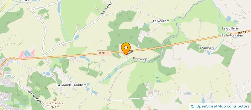 localisation de l'entreprise LA PERSEVERANCE  POUZAUGES