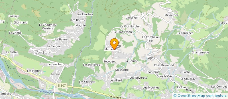 localisation de l'entreprise LA PERSEVERANCE  SAMOENS