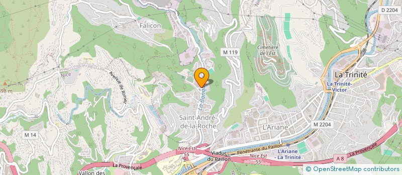 localisation de l'entreprise LA PESCA 2  SAINT-ANDRE-DE-LA-ROCHE