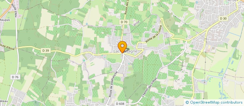 localisation de l'entreprise LA PETANQUE ARLEQUINE  LACHASSAGNE