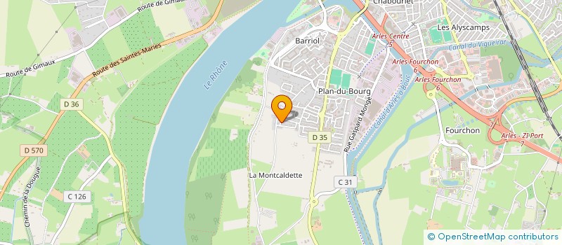 localisation de l'entreprise LA PETANQUE BARRIOLAISE (LPB) à ARLES