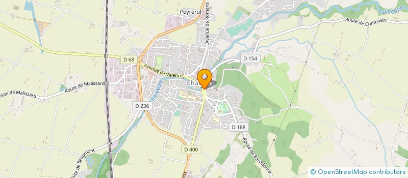 localisation de l'entreprise LA PETANQUE CHABEUILLOISE à CHABEUIL
