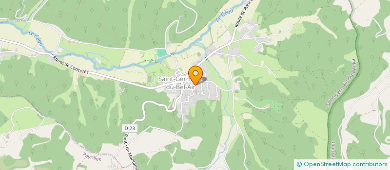 localisation de l'entreprise LA PETANQUE CONCOREZIENNE  CONCORES