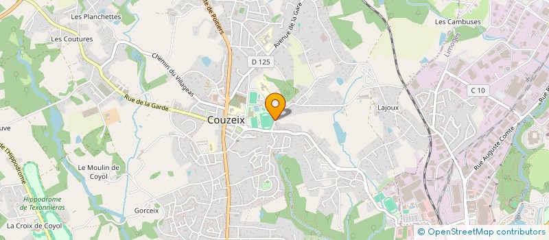 localisation de l'entreprise LA PETANQUE COUZEIXOISE à COUZEIX