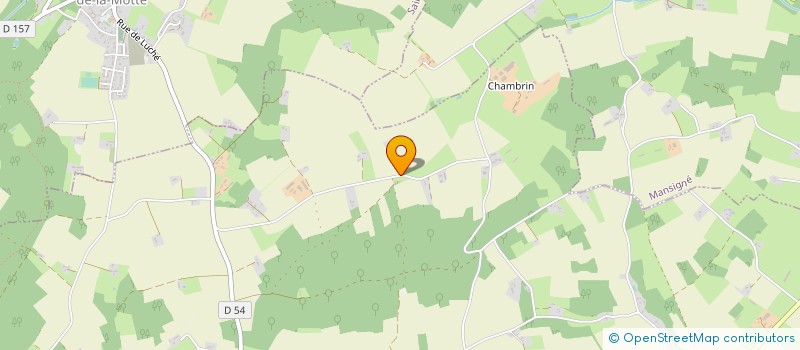 localisation de l'entreprise LA PETANQUE DE MANSIGNE  LUCHE-PRINGE