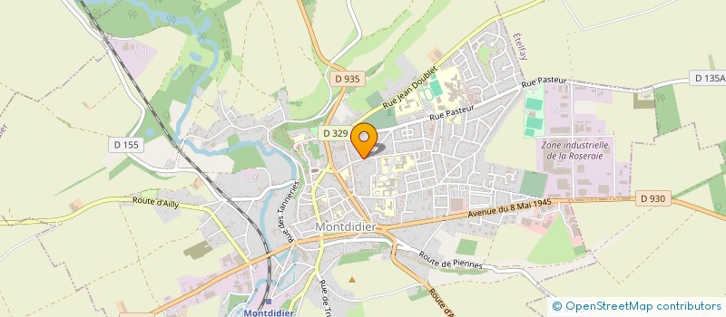 localisation de l'entreprise LA PETANQUE DE MONTDIDIER à MONTDIDIER