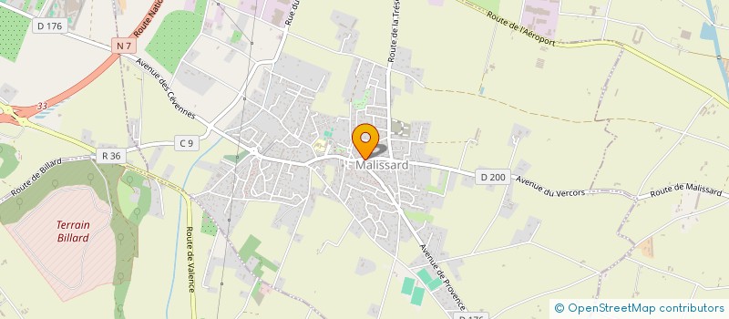 localisation de l'entreprise LA PETANQUE DES AMIS  MONTELIER