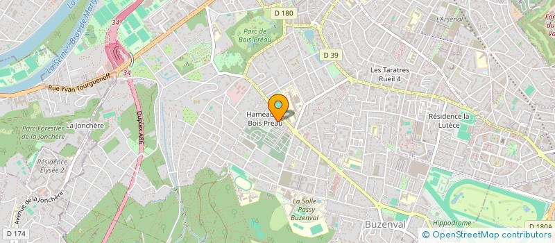 localisation de l'entreprise LA PETANQUE DES BULVIS à RUEIL-MALMAISON