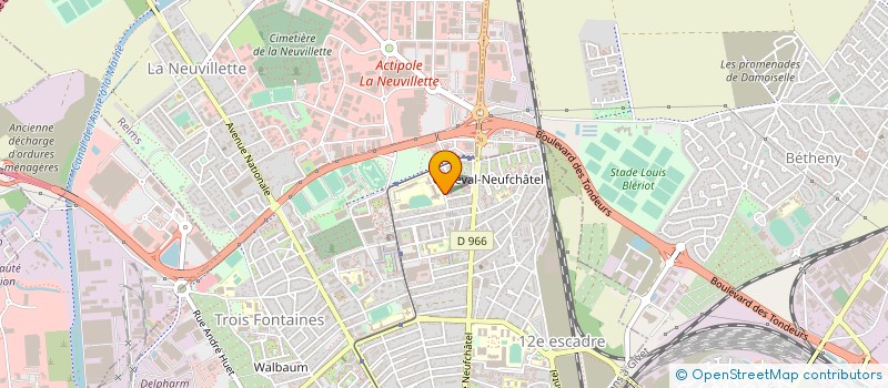 localisation de l'entreprise LA PETANQUE DES TROIS FONTAINE  REIMS