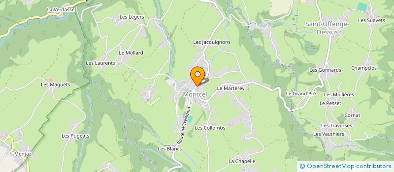 localisation de l'entreprise LA PETANQUE DU MONTCEL  MONTCEL