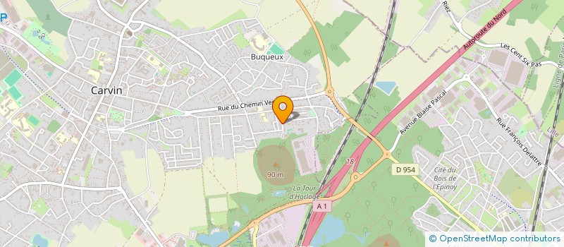 localisation de l'entreprise LA PETANQUE DU N  4  CARVIN