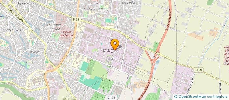 localisation de l'entreprise LA PETANQUE DU PARC BENJAMIN DELESSERT  VALENCE