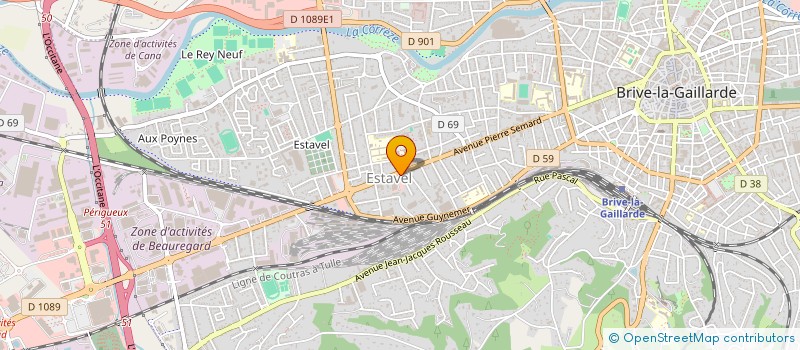 localisation de l'entreprise LA PETANQUE DU PAYS DE BRIVE  BRIVE-LA-GAILLARDE