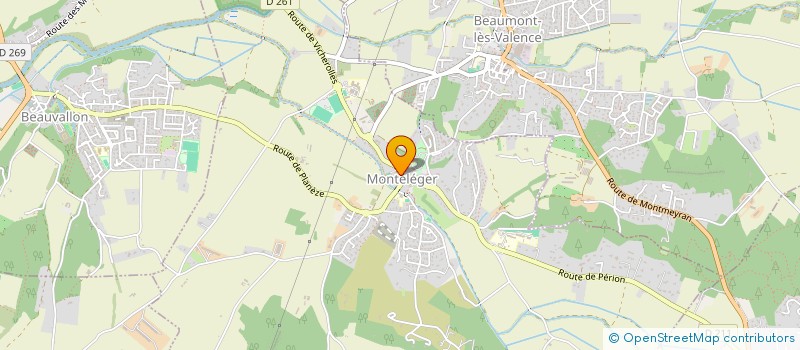 localisation de l'entreprise LA PETANQUE DU PETOCHIN  MONTELEGER