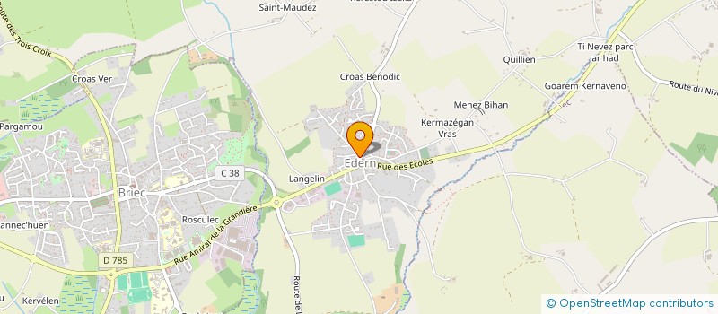 localisation de l'entreprise LA PETANQUE EDRENOISE à EDERN