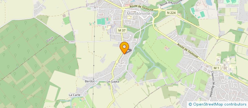 localisation de l'entreprise LA PETANQUE EN L'AIR  MONDONVILLE