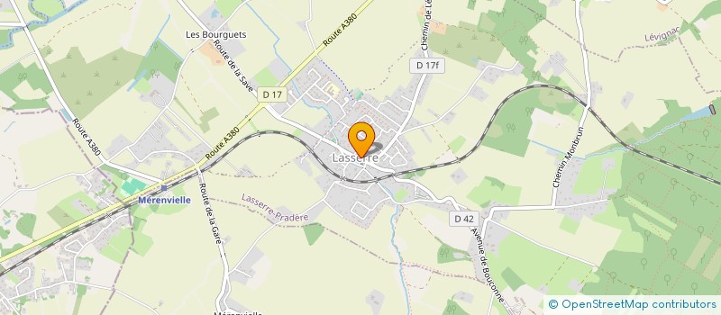 localisation de l'entreprise LA PETANQUE LEVIGNACAISE  LEVIGNAC SUR SAVE